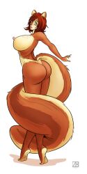 1:2 anthro ass breasts female hi_res nude penny_flynn tail_wraps wraps zaftigbunnypress