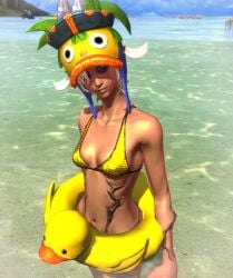 3d bikini_top castanic character game screencap screenshot tera_online