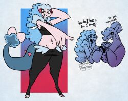 anthro big_breasts breasts female nerdyreindeer pokémon_(species) pokemon primarina tagme