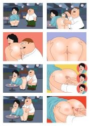 anal angel_food_cake big_ass cake cake_on_ass caked_up eating eating_ass eating_food family_guy fat_ass female peter_griffin rimming