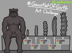 challenge dildo felid gauntletofgirth goal_post lion male mammal matthew-x pantherine sex_toy