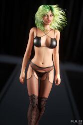 clothes female green_hair mbirdcz solo