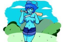 bat breasts_out cap female flashing_breasts lapis_lazuli_(bob) lapis_lazuli_(steven_universe) mckeyes non-human steven_universe