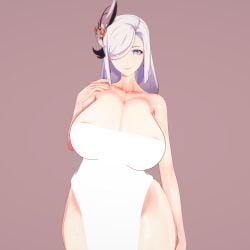 shenhe (genshin impact) from genshin impact by mamoru 1480