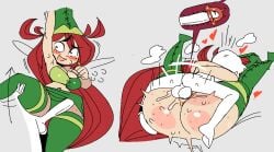 anon armpits ass betilla_(rayman) blush cervical_penetration female legs_up mating_press nont77 nymph_(rayman) penis pussy rayman_(series) rayman_origins red_hair sex sweating tagme vaginal_penetration