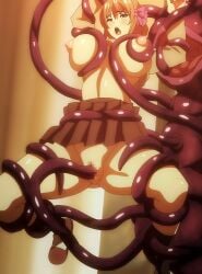 female gakuen_shinshoku_xx_of_the_dead matsubara_touka monster screenshot stitched tentacle tentacles