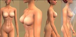 big_ass big_breasts big_butt featureless_breasts featureless_crotch female_only light-skinned_female light_skin muscular the_sims_2 wide_hips