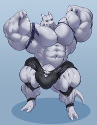 abs anthro balls biceps furry gay growth_sequence guzreuef hyper hyper_balls hyper_genitalia hyper_penis hyper_testicles male male_focus male_only muscle_growth muscles muscular muscular_arms muscular_ass muscular_back muscular_legs muscular_male muscular_thighs nipples pecs penis testicles veins veiny_penis