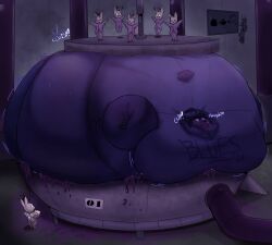 big_breasts blueberry_inflation breasts female fruityshork spherical_inflation sunken_head sunken_limbs