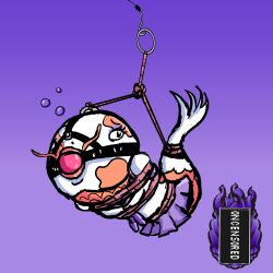 animal bait ball_gag captured fish hook ibai kidnapped koi koi_fish oncensored oncensored_(artist) rope rope_bondage school_uniform schoolgirl tied_up twitch twitch.tv youtube youtube_hispanic