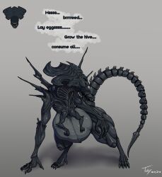 female xenomorph from alien (franchise) by toby art
