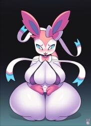 1girls animated big_breasts blush breasts canine curvy curvy_body curvy_female curvy_figure curvy_hips curvy_thighs cute eeveelution female furry half_naked looking_at_viewer massive_ass massive_breasts massive_butt massive_hips massive_thighs mp4 no_sound normal_breasts pokémon_(species) pokemon rabbitbrush round_breasts solo sylveon thick thick_ass thick_legs thick_thighs video