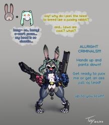 judy hopps from cyberpunk 2077 by toby art