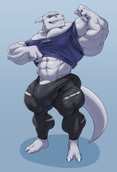 abs anthro balls biceps furry gay growth_sequence guzreuef hyper hyper_balls hyper_genitalia hyper_penis hyper_testicles male male_focus male_only muscle_growth muscles muscular muscular_arms muscular_ass muscular_back muscular_legs muscular_male muscular_thighs nipples pecs penis testicles veins vveiny_penis