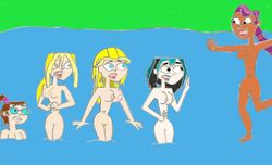 beth_(tdi) big_breasts bimbo blonde_hair bridgette_(tdi) busty gwen_(tdi) human human_only large_breasts lindsay_(tdi) long_hair sierra_(tdi) sketch total_drama_island