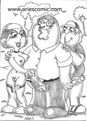 aries_(artist) chris_griffin family_guy female human male meg_griffin peter_griffin straight