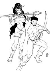 2011 a_princess_of_mars barsoom callmepo dejah_thoris john_carter monochrome nipples tagme