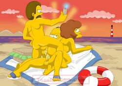 batothecyborg female homer_simpson human male maude_flanders ned_flanders straight the_simpsons toonfanclub