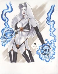 1girls chaos_comics chris_foulkes coffin_comics curvaceous curvy curvy_female curvy_figure death_(personification) female female_only grim_reaper hourglass_figure lady_death light-skinned_female light_skin queen_of_the_dead solo solo_female tagme voluptuous voluptuous_female