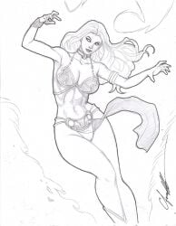 1girls chris_foulkes curvaceous curvy curvy_female curvy_figure female female_only fully_clothed hourglass_figure jean_grey light-skinned_female light_skin marvel marvel_comics phoenix_(x-men) revealing_clothes slave_leia_(cosplay) solo solo_female star_wars straight_hair tagme voluptuous voluptuous_female x-men