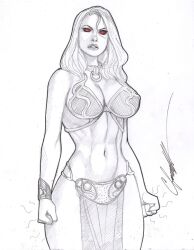 1girls black_and_white chris_foulkes curvaceous curvy curvy_female curvy_figure dc dc_comics female female_only hourglass_figure kara_danvers kara_zor-el light-skinned_female light_skin slave_leia_(cosplay) solo solo_female star_wars supergirl superman_(series) tagme voluptuous voluptuous_female