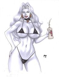 1girls chaos_comics chris_foulkes coffin_comics curvaceous curvy curvy_female curvy_figure death_(personification) female female_only grim_reaper hourglass_figure lady_death light-skinned_female light_skin queen_of_the_dead solo solo_female tagme voluptuous voluptuous_female