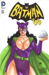 1girls batman_(series) batman_66 big_breasts catwoman chris_foulkes cleavage comic_cover curvaceous curvy curvy_female curvy_figure dc dc_comics diamond female female_only hips hourglass_figure huge_breasts light-skinned_female light_skin solo solo_female tagme voluptuous voluptuous_female