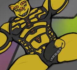 animal_genitalia anthro big_muscles big_penis camera draco_psyrin dracopsyrin dragon genital_slit genitals hi_res larger_male leodergpuppy_(artist) machine male male_focus mechano_psyrin mechanopsyrin muscles muscular penis reptile robot scalie size_difference slit solo virtual_plains