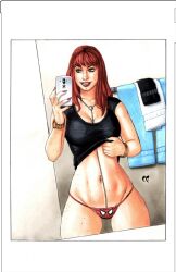 1girls chris_foulkes curvaceous curvy curvy_female curvy_figure female female_only hourglass_figure light-skinned_female light_skin marvel marvel_comics mary_jane_watson red_hair solo solo_female spider-man_(series) straight_hair tagme voluptuous voluptuous_female