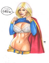 1girls bra chris_foulkes curvaceous curvy curvy_female curvy_figure dc dc_comics female female_only hourglass_figure kara_danvers kara_zor-el large_breasts light-skinned_female light_skin lingerie solo solo_female supergirl superman_(series) tagme voluptuous voluptuous_female white_lingerie