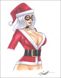 1girls black_cat_(marvel) chris_foulkes christmas curvaceous curvy curvy_female curvy_figure felicia_hardy female female_only hourglass_figure light-skinned_female light_skin marvel marvel_comics solo solo_female spider-man_(series) tagme voluptuous voluptuous_female