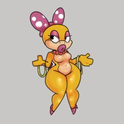 1:1 1girls alternate_breast_size anthro big_lips bimbo bow breasts eyeshadow female female_only grey_background horaco hourglass_figure mario_(series) pink_eyeshadow shell simple_background solo standing tagme thehoraco thick_thighs wendy_o._koopa wide_hips