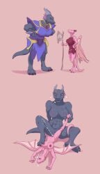 comic_mini dracthyr dragon dragoness dragonflight dragons drakonid female fur furry pink_skin tagme tribadism world_of_warcraft yiff yuri