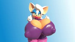 1girls 3d 3d_model animated anthro bat blender blue_eyeshadow cleavage cleavage_cutout female female_only furry furry_only giant_breasts huge_breasts hyper hyper_breasts mobian mobian_(species) mobian_bat mp4 nipple_bulge pink_lipstick rouge_the_bat sega shaking_breasts shocking_(artist) solo solo_female sonic_(series) sonic_adventure_2 sonic_the_hedgehog_(series) sound tan-skinned_female teal_eyes video white_fur wobble wobbling_breasts