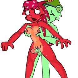 anthro female flaky_(htf) flippy_(htf) fur happy_sex happy_tree_friends male penis