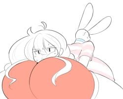 1girls 2016 ass breasts bunny cassie_(theycallhimcake) curves curvy_body curvy_female curvy_figure curvy_hips curvy_thighs dullahan face_on_ass gigantic_breasts head_on_ass headless huge_ass huge_butt large_ass large_butt red_underwear shorts theycallhimcake thick thick_ass thick_hips thick_legs thighs