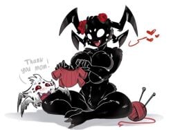 adorable anthro arthropod big_breasts black_fur don't_starve don't_starve_together dont_starve dont_starve_together female karakylia klei_entertainment multi_eye nude rose rule_63 spider sweater webber wholesome