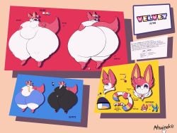 atsuinekowo big_ass bubble_butt colossal_ass eeveelution fat gigantic_ass huge_ass hyper_ass male male_only pokémon_(species) pokemon sylveon thick_thighs thunder_thighs velvet_(atsuinekowo) wide_hips