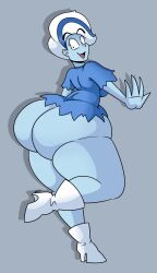 1girls big_ass bottomless bubble_butt daisy-pink71 fat_ass female ghost ghost_girl ghoul_school gogo_boots high_heel_boots looking_at_viewer looking_back phantasma_phantom scooby-doo scooby-doo_and_the_ghoul_school thick_thighs wide_hips