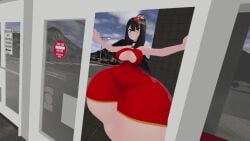 1girls 3d animated big_ass cleavage fat_ass female hyper_ass hyper_thighs mp4 no_sound saavlewd stuck_in_door tagme thick_thighs video virtual_youtuber wide_hips