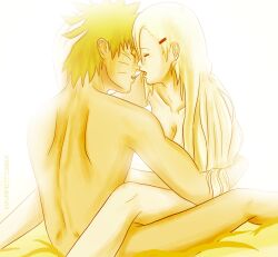 1boy 1girls ambiguous_penetration blonde_hair breasts cleavage closed_eyes completely_nude couple female hair_down human imminent_kiss ino_yamanaka long_hair loose_hair male male/female moaning monochrome naked naruto naruto_(series) naruto_shippuden open_mouth romantic romantic_couple sex sitting sitting_on_lap sitting_on_person starchii straddling straight uzumaki_naruto very_long_hair yellow_hair