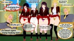 1boy 3d 3d_(artwork) 4girls age_difference aged_up asking_for_it beard big_breasts black_hair blake_belladonna blonde_hair blonde_pubic_hair blush blushing embarrassed english_text facial_hair fatallyobsessed female female_pervert flashing grin jaune_arc lifted_by_self long_hair looking_at_another male multiple_girls panties pleated_skirt pubic_hair pubic_hair_peek ruby_rose rwby school_uniform shy skirt skirt_lift smile teacher_and_student team_rwby text thigh_socks thighhighs thong thought_bubble underwear weiss_schnee winking yang_xiao_long