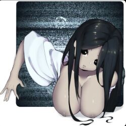 2d breasts cute erect_nipples hanging_breasts huge_breasts neo_iution nipples the_ring yamamura_sadako