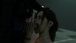 1boy 1girls 3d belethor's_smut blowjob claire_redfield claire_redfield_(jordan_mcewen) dick leon_scott_kennedy leon_scott_kennedy_(eduard_badaluta) resident_evil resident_evil_2 resident_evil_2_remake smut