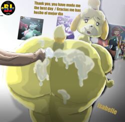 2022 animal animal_crossing animal_crossing_girl ass big_ass big_breasts big_butt big_nipples big_penis breasts bubble_ass bubble_butt byjeyko capybara cum cum_explosion cum_in_ass cum_inside cumshot fat_ass fat_butt furro furry furry_female isabelle isabelle_(animal_crossing) nintendo nipples penis tapir thick_thighs thighs