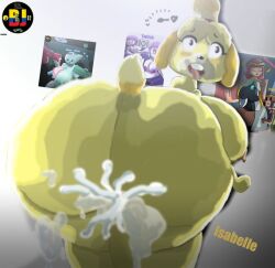 2022 animal animal_crossing animal_crossing_girl ass big_ass big_breasts big_butt big_nipples big_penis breasts bubble_ass bubble_butt byjeyko capybara cum cum_explosion cum_in_pussy cum_inside cumshot fat_ass fat_butt furro furry furry_female isabelle isabelle_(animal_crossing) nintendo nipples penis tapir