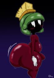 ass ass_focus big_ass big_butt breathotter bubble_ass bubble_butt huge_ass looking_at_viewer looking_back looney_tunes male male_only marvin_the_martian non-human solo_male thick_ass thick_thighs thighs