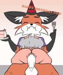 2d anal anal_sex animal_humanoid animated anthro ass balls big_butt big_penis birthday birthday_cake cake canid canid_humanoid canine canine_humanoid clothing dessert digital_media_(artwork) domestic_pig duo duo_focus duty_(linyxart) eating erection female food fox fox_humanoid frame_by_frame fur genitals gif group hair huge_cock humanoid humanoid_genitalia humanoid_penis linyxart lying male male/female male_penetrated mammal mammal_humanoid naked nude on_back on_bottom on_top penetration penis pig reverse_cowgirl_position sex short_hair short_playtime simple_background size_difference suid suina sus_(pig) text