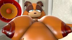 1girls 3d big_belly blueapple cum cumflation female impregnation inflation sega sonic_(series) sonic_boom sonic_the_hedgehog_(series) sticks_the_badger sticks_the_jungle_badger