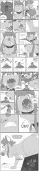 comic dialogue feline giantess gulp implied_death inside_view macro micro oral oral_vore rat saliva throat throat_bulge vore